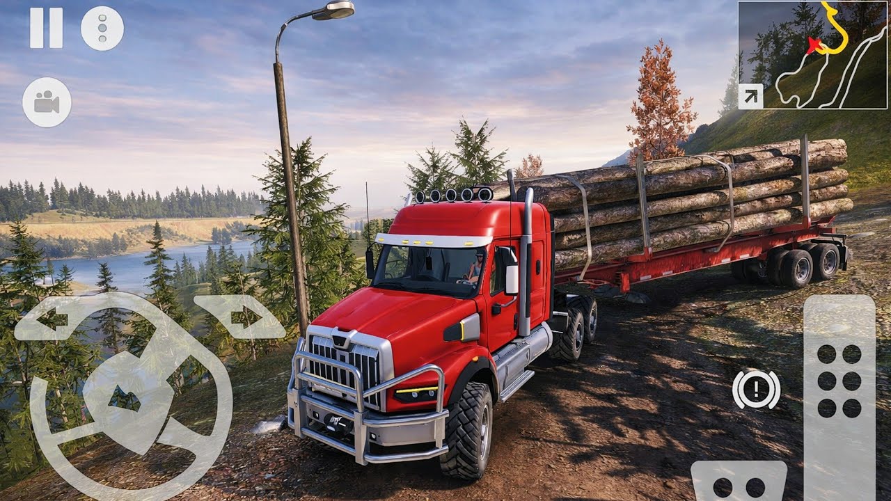 🚛Off-road Masters: 4x4 Simulator🛣️Transporting Logs through the mountain roads and rivers ✅