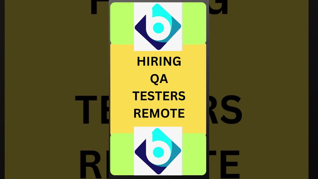 WFH Testing Jobs Manual QA Rd Automation Learning
