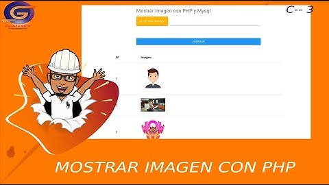 Mostrar imagen en una tabla con php y mysql