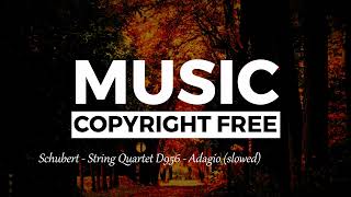 [NO COPYRIGHT] Schubert - Adagio (slowed + reverb) - String Quartet D956 - Free Download - SBE