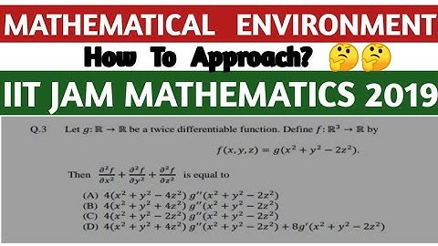 Q. 3 || IIT JAM 2019 MATHEMATICS SOLUTION