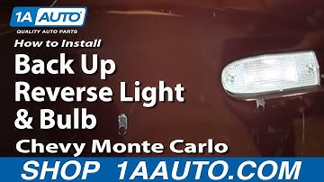 How To Replace Reverse Light 00-07 Chevy Monte Carlo