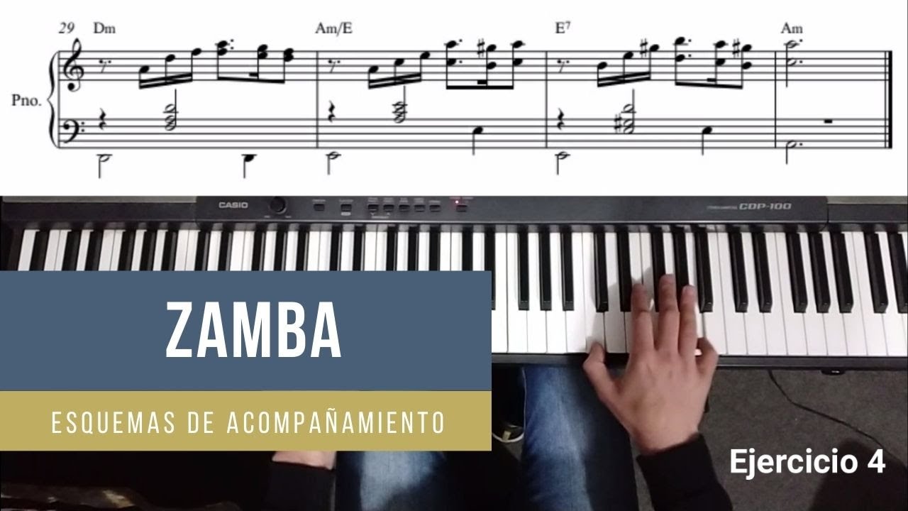 6 EXERCISES TO PLAY ZAMBA ON PIANO + SCORE 🎹 - YouTube