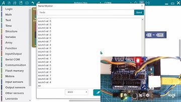 Sensores KEYESTUDIO: Programación gráfica con ArduBlock. Proyecto 9 Luz controlada por sonido