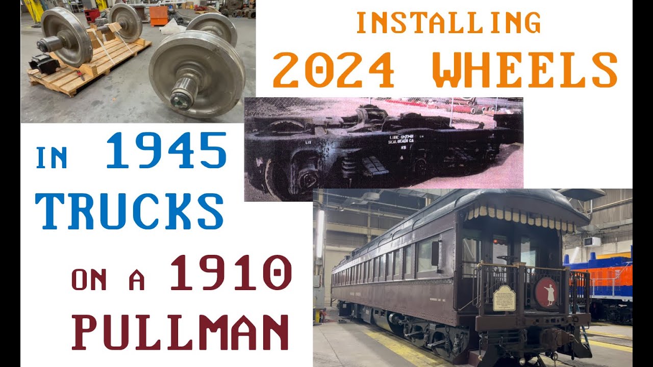 {135} Wheel Set Swap on 1910 Pullman Railroad Car
