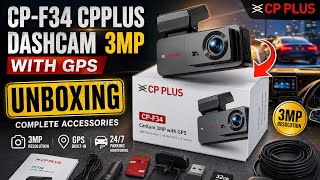 CP-F34 Dashcam Unboxing 🔥 Best Budget Car Camera? Full Review & Features