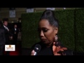 R&B singer Michel'le interviewed at the 46th NAACP Image Awards