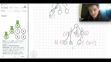 Leetcode 1377. Frog Position After T Seconds