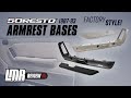 19871993 fox body mustang 50 resto armrest bases  overview  install