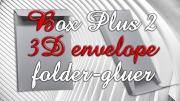 Folder-gluer makes 3d envelope