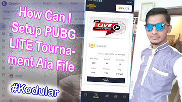 How can i setup pubg tournament aia file | aia file for Kodular [ How can I setup ]
