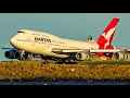 120 QANTAS Boeing 747 LANDINGS & TAKEOFFS Worldwide | Farewell Boeing 747s