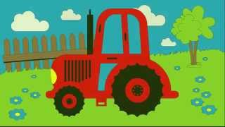 Kolorowanka - Kolorowanie Traktora -  Nauka kolorów dla dzieci | CzyWieszJak