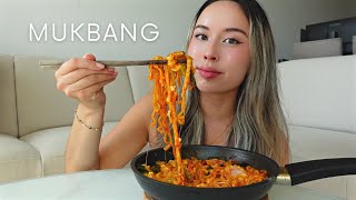 Spicy Noodle stew Mukbang