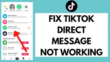 FIX TikTok Direct Message Not Working (2023) | TikTok DM Not Working