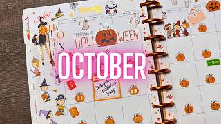 Happiness is Halloween Snoopy Happy Planner October Plan With Me