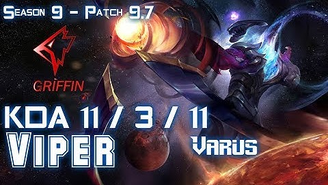 GRF Viper VARUS vs ASHE ADC - Patch 9.7 KR Ranked