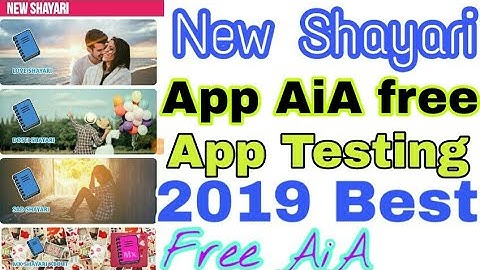 Dynamic New Shayari App Free AiA File || 2019 Best Hindi shayari app aia file free download link