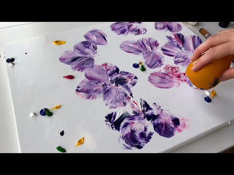 Watch Me Use A Balloon To Create An Abstract Painting