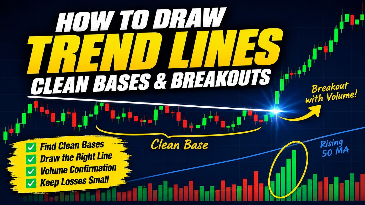 How to Draw Trendlines Correctly | Find Clean Bases & Better Breakouts