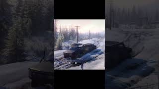 Snowrunner - pulling Hummer H2 with Ck1500 through scenic sunset landscape