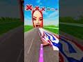 Big and Small Cars vs Mira - BeamNG.drive #shorts