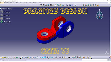 Practice design 11 in catia v5 #3dmodel #3dmodeling #engineering #catiav5tutorial #catiav5