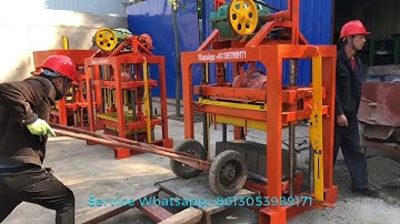 QTJ4- 40 concrete block making machine produce 6 inches solid blocks