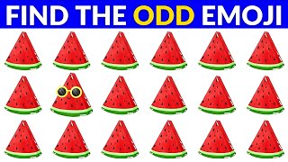 HOW SHARP ARE YOUR EYES | Find The Odd Emoji | Emoji Puzzle | Hard Puzzles | Party Games