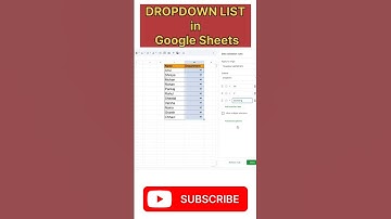 DropDown List in Google Sheets#googlesheets#googlesheetstutorial#shorts#viral#googlesheetsautomation