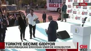 Seçim Startını İzmir'den Veren Erdoğan, İbrahim Tatlıses'i Sahneye Davet Etti