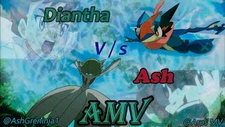 Ash VS Diantha~ Faint~ by AshGreninja1