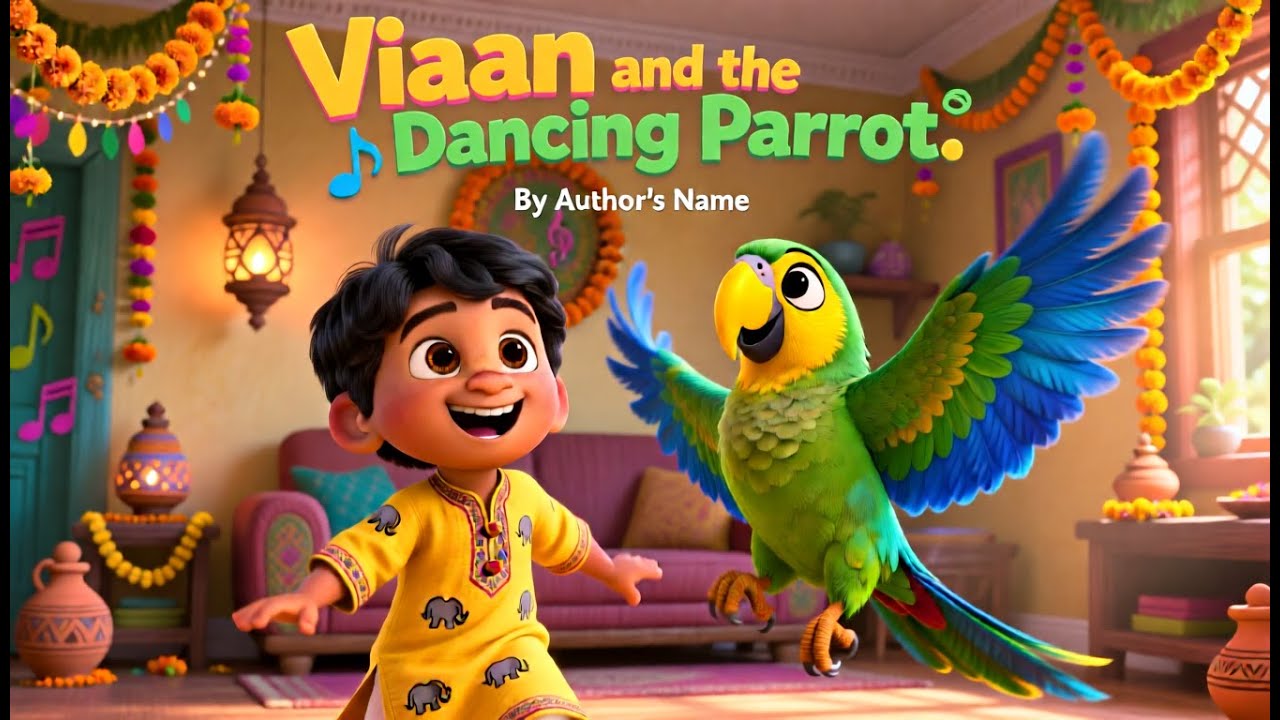Viaan & The DANCING Parrot 🦜: The Bedtime Story About Patience & True Friendship!