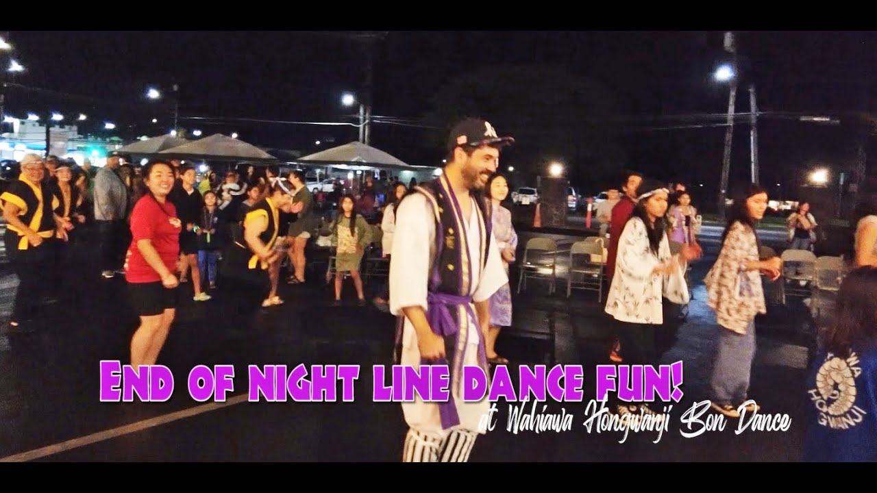Line dance fun at Wahiawa Hongwanji Bon Dance 2023 YouTube