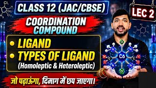 Coordination Compound Class 12 || Ligand  || Types Of Ligand || Coordination Compound Lec 2 