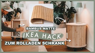 DIY IKEA Hack  Bambus Matte wird zum Rollwagen mit Rolltüre umgebaut | EASY ALEX