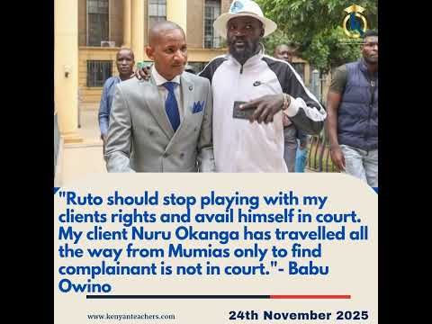 𝐁𝐚𝐛𝐮 𝐎𝐰𝐢𝐧𝐨 𝐁𝐥𝐚𝐬𝐭𝐬 𝐑𝐮𝐭𝐨 𝐅𝐨𝐫 𝐌𝐢𝐬𝐬𝐢𝐧𝐠 𝐂𝐨𝐮𝐫𝐭 𝐒𝐞𝐬𝐬𝐢𝐨𝐧