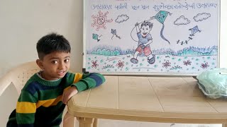 kite festival drawing on white board/ school board decoration ideas/ uttrayan sketch on board. screenshot 5