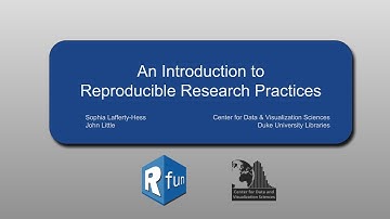 An Introduction to Reproducible Research Practices