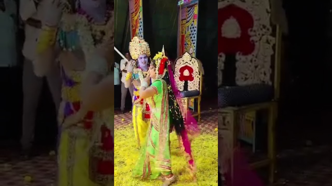 ಕುರುಕ್ಷೇತ್ರ ನಾಟಕ ಕೃಷ್ಣ ರುಕ್ಮಿಣಿ (ರಂಜಿತ್ ಗುಬ್ಬಿ )