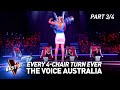 Every 4-CHAIR TURN Blind Audition on The Voice Australia | Part 3/4