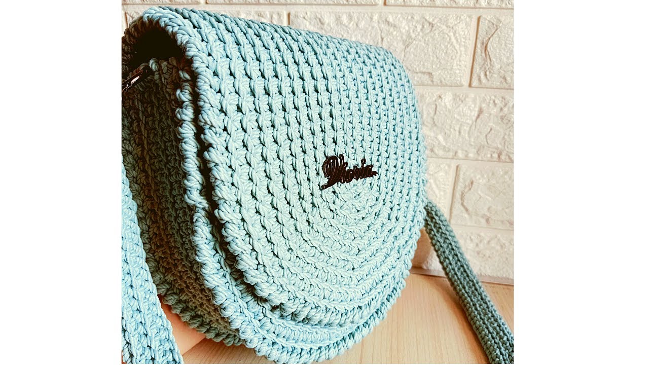 شنطة كروشيه جديدة بخيط المكرمية - bags crochet