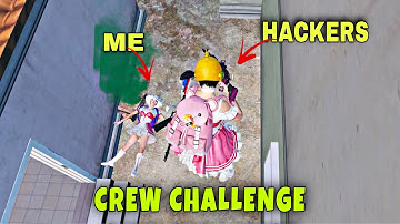 SPECTATING HACKER IN CREW CHALLENGE PUBG MOBILE LOCATION HACK + AIM BOT - هکر در کریو چلنج پابجی