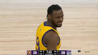 Bronny James scores the first points of his NBA career 🤩