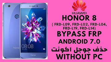 Huawei Honor 8 ( FRD-L09, L02, L04, L14, L19 ) FRP Bypass & Google Account Remove_Done 100%
