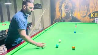 Yellow to green - perfect position like a professional- snooker coaching