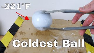 321°F Japanese MirrorPolished Ice Ball— Exothermic Ice Formation