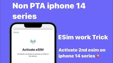 How to activate 2nd esim on LLA non PTA approved Dual esim iphone 14 pro max series 🔥🔥