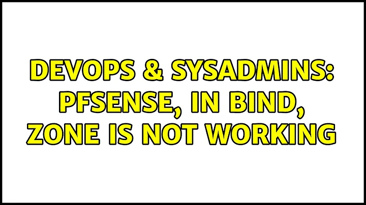 DevOps & SysAdmins: pfsense, in bind, zone is not working