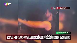 ‘İsyanlardayız’ Yazdığı Larla Sosyal Medya Şov Yapan Motosiklet Sürücüsüne Ceza Uygulandı